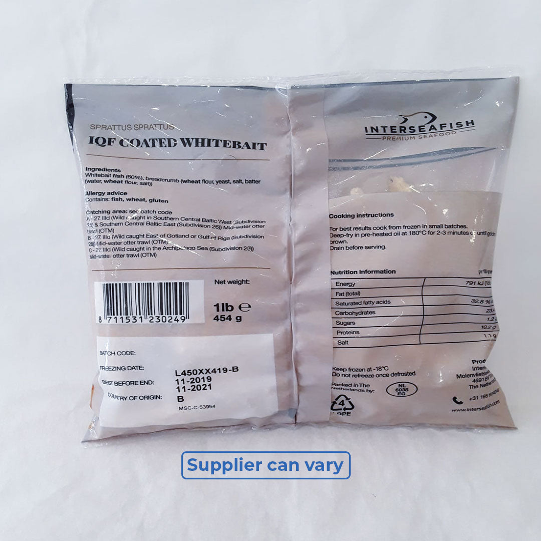 Frozen Whitebait Coated 454g – Lui Foods Fish Store